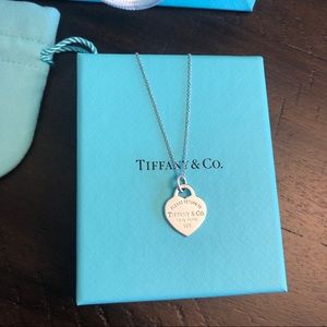 Tiffany & Co Heart Tag Pendant Necklace